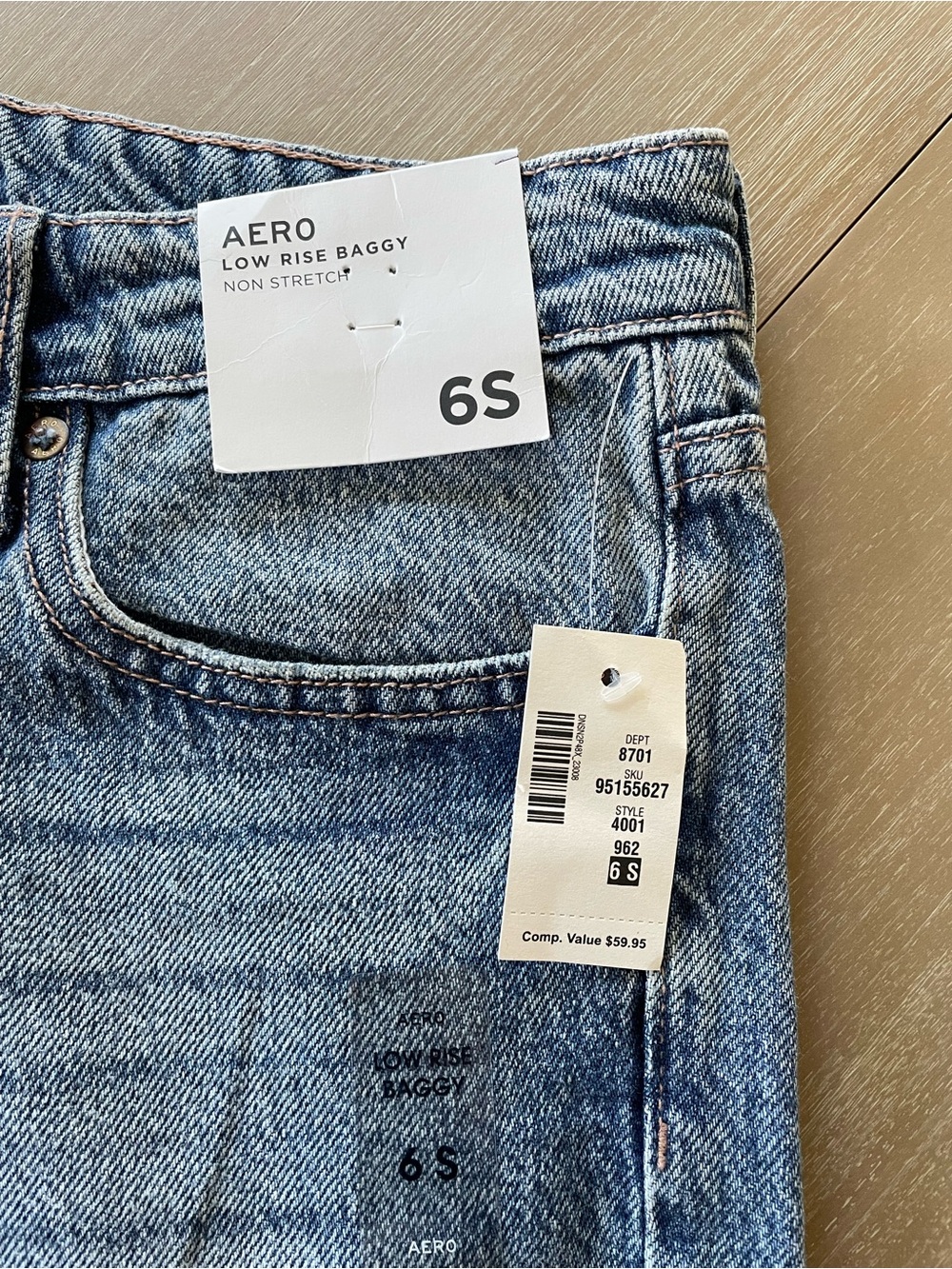 Aeropostale Low Rise Baggy Women’s Jeans NWT - Picture 3 of 9